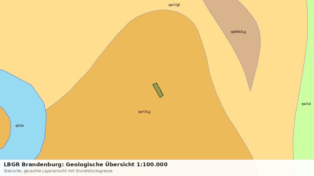 Statische Kartenansicht: LBGR Brandenburg: Geologische Übersicht 1:100.000