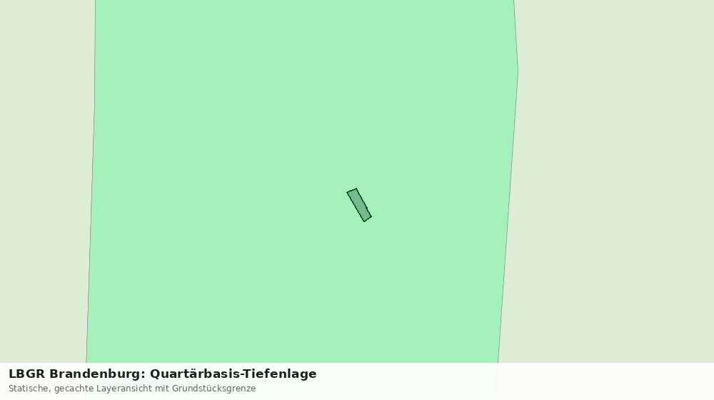 Statische Kartenansicht: LBGR Brandenburg: Quartärbasis-Tiefenlage