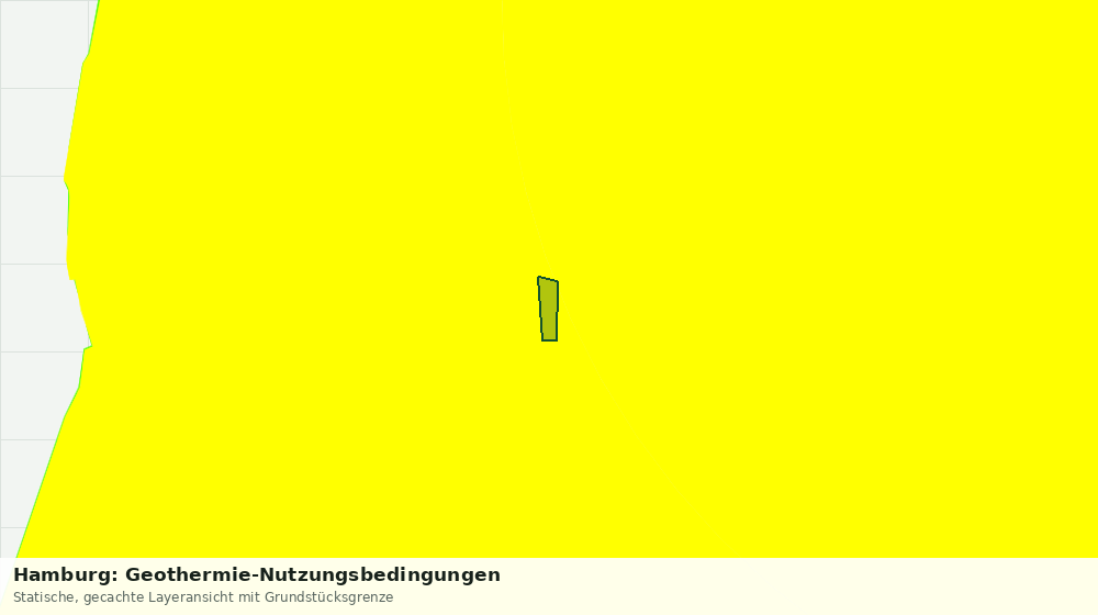 Statische Kartenansicht: Hamburg: Geothermie-Nutzungsbedingungen