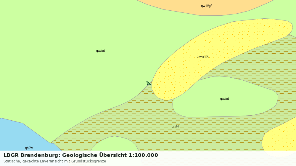 Statische Kartenansicht: LBGR Brandenburg: Geologische Übersicht 1:100.000