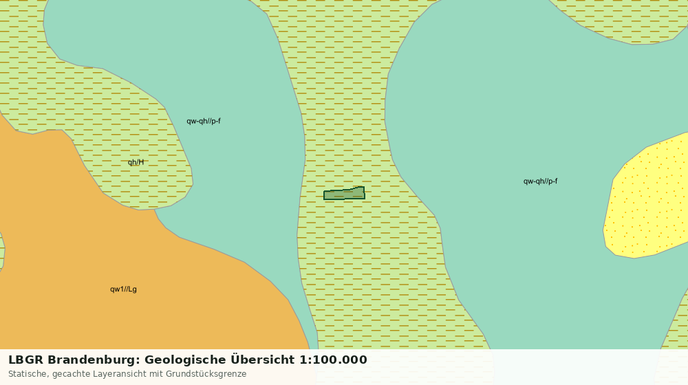 Statische Kartenansicht: LBGR Brandenburg: Geologische Übersicht 1:100.000