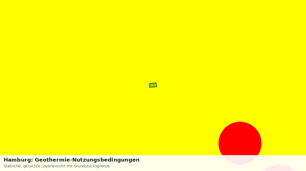 Statische Kartenansicht: Hamburg: Geothermie-Nutzungsbedingungen