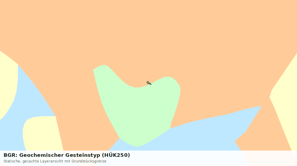 Statische Kartenansicht: BGR: Geochemischer Gesteinstyp (HÜK250)
