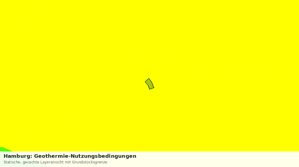 Statische Kartenansicht: Hamburg: Geothermie-Nutzungsbedingungen