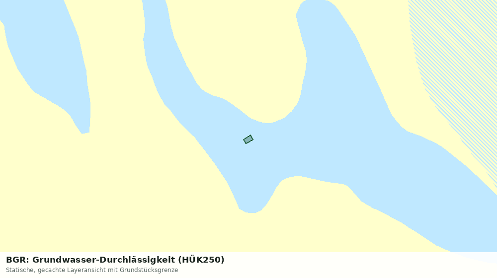Statische Kartenansicht: BGR: Grundwasser-Durchlässigkeit (HÜK250)