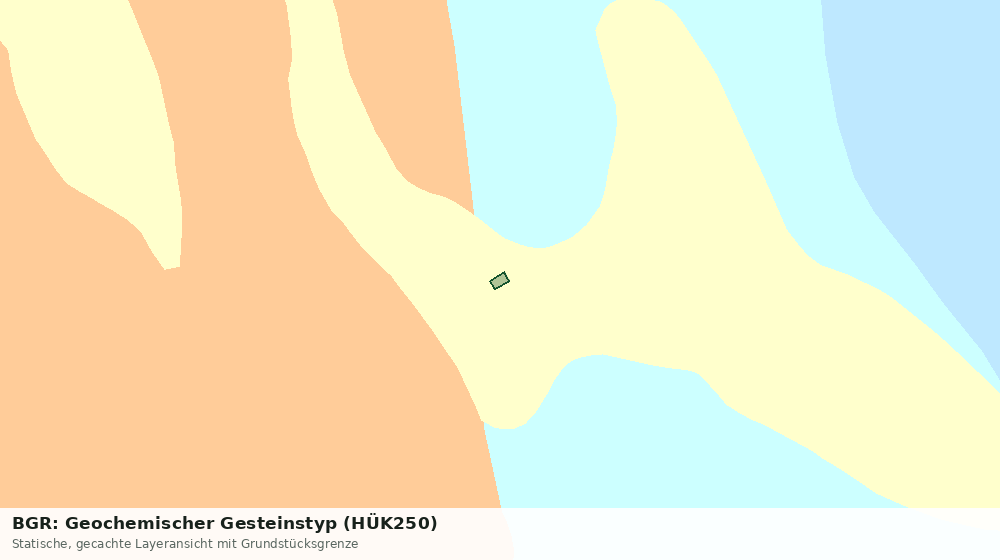 Statische Kartenansicht: BGR: Geochemischer Gesteinstyp (HÜK250)