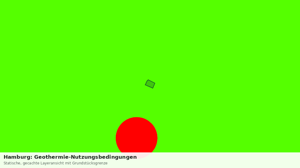 Statische Kartenansicht: Hamburg: Geothermie-Nutzungsbedingungen