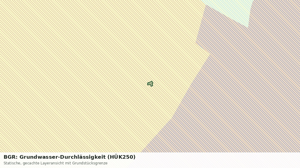 Statische Kartenansicht: BGR: Grundwasser-Durchlässigkeit (HÜK250)