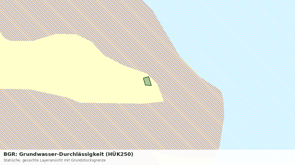 Statische Kartenansicht: BGR: Grundwasser-Durchlässigkeit (HÜK250)