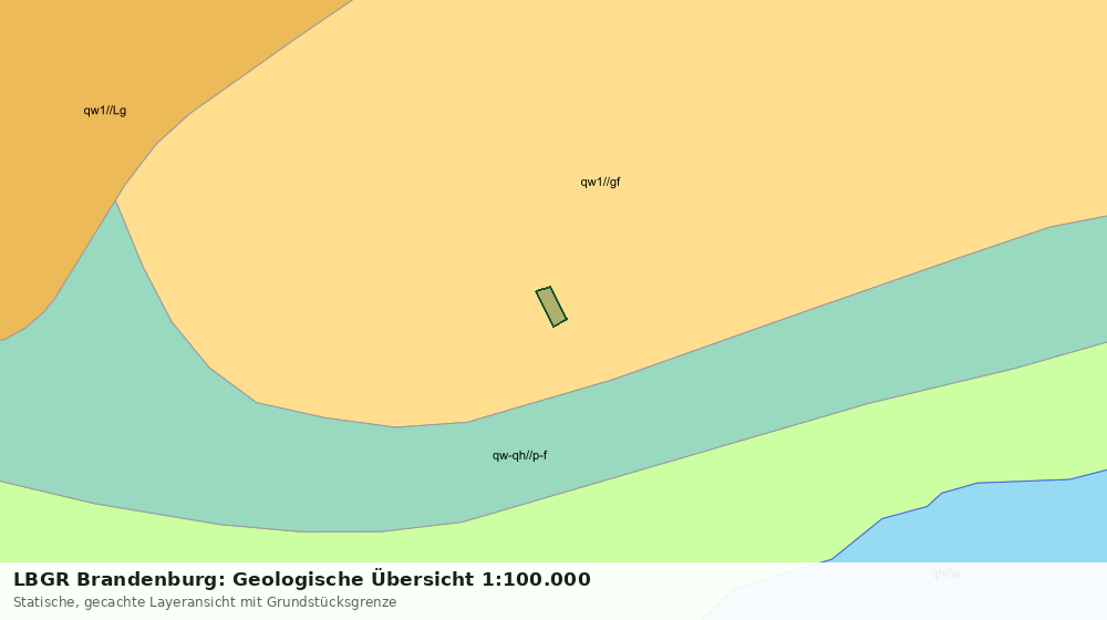 Statische Kartenansicht: LBGR Brandenburg: Geologische Übersicht 1:100.000