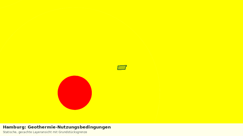 Statische Kartenansicht: Hamburg: Geothermie-Nutzungsbedingungen