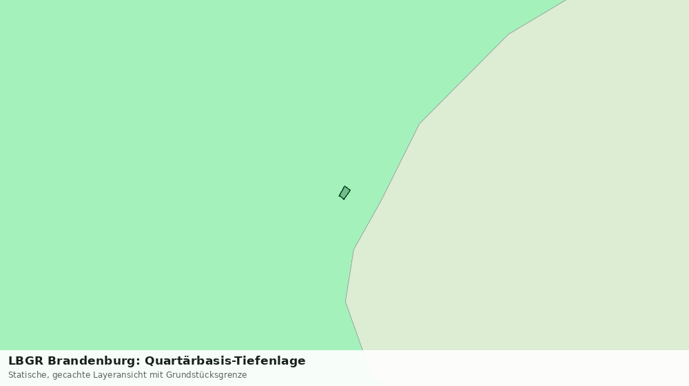 Statische Kartenansicht: LBGR Brandenburg: Quartärbasis-Tiefenlage