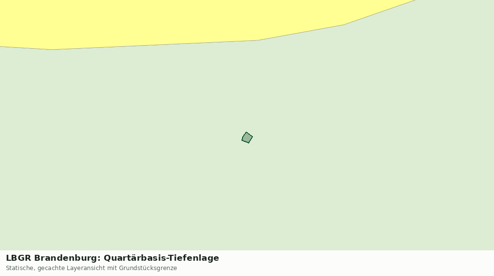 Statische Kartenansicht: LBGR Brandenburg: Quartärbasis-Tiefenlage