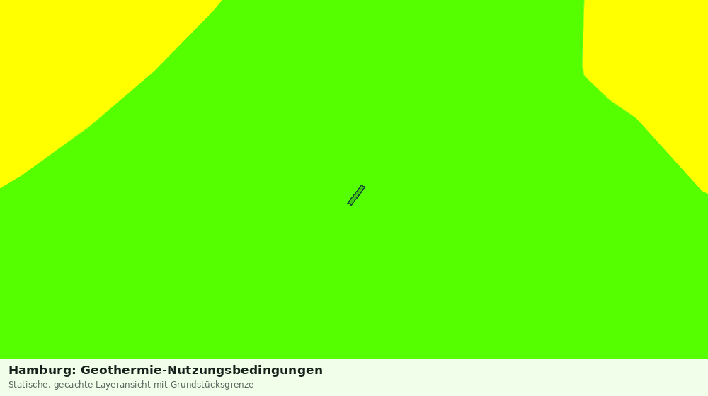 Statische Kartenansicht: Hamburg: Geothermie-Nutzungsbedingungen