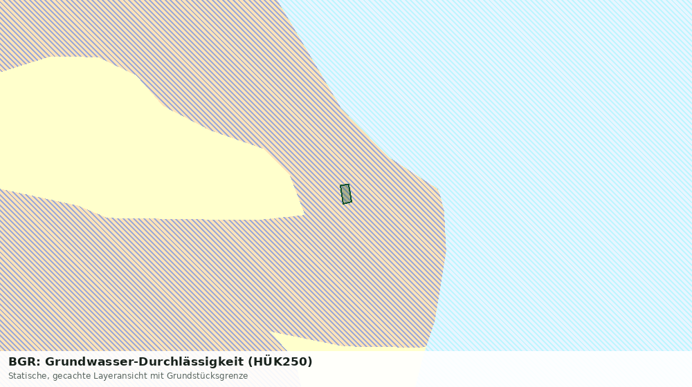 Statische Kartenansicht: BGR: Grundwasser-Durchlässigkeit (HÜK250)