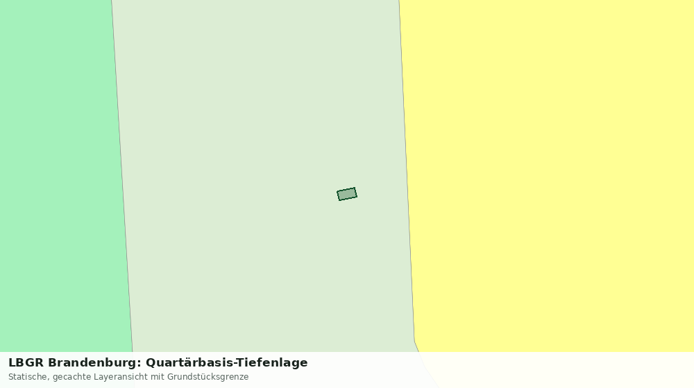 Statische Kartenansicht: LBGR Brandenburg: Quartärbasis-Tiefenlage