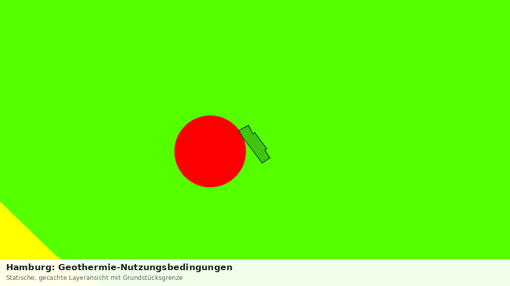 Statische Kartenansicht: Hamburg: Geothermie-Nutzungsbedingungen