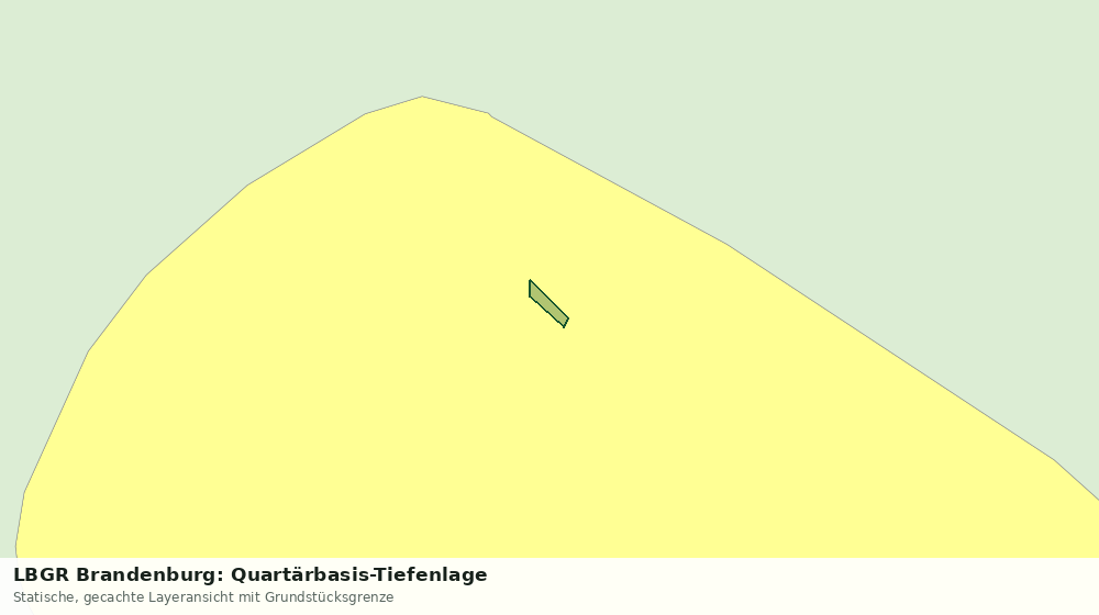 Statische Kartenansicht: LBGR Brandenburg: Quartärbasis-Tiefenlage