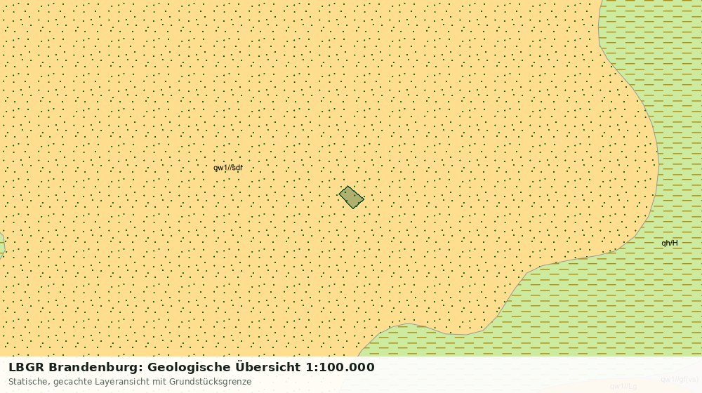 Statische Kartenansicht: LBGR Brandenburg: Geologische Übersicht 1:100.000