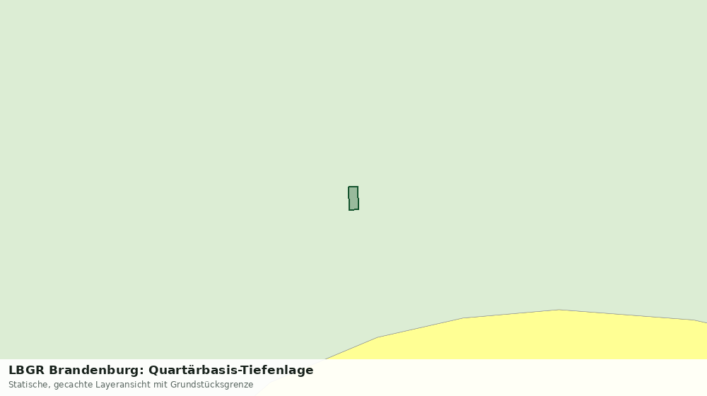 Statische Kartenansicht: LBGR Brandenburg: Quartärbasis-Tiefenlage