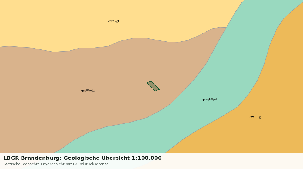Statische Kartenansicht: LBGR Brandenburg: Geologische Übersicht 1:100.000