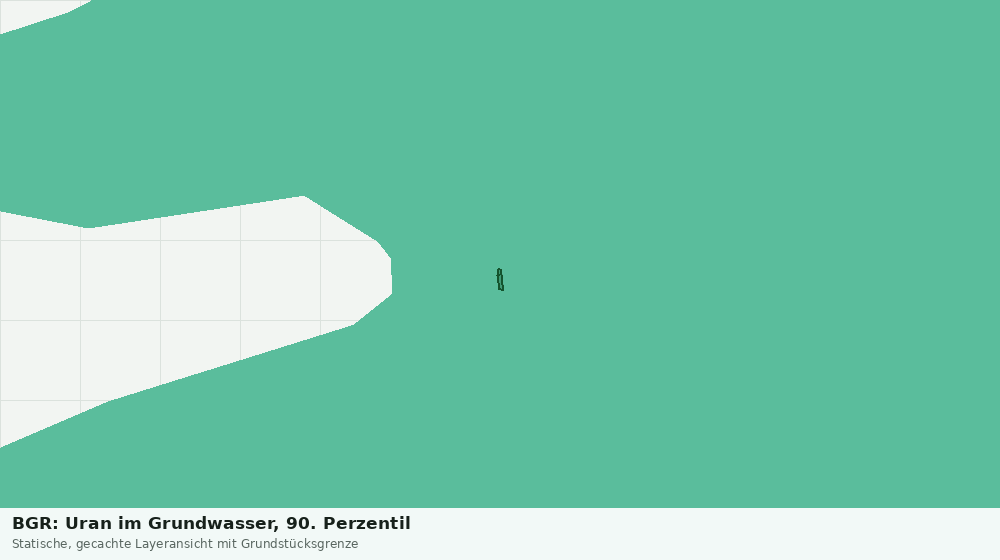 Statische Kartenansicht: BGR: Uran im Grundwasser, 90. Perzentil