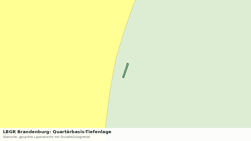 Statische Kartenansicht: LBGR Brandenburg: Quartärbasis-Tiefenlage
