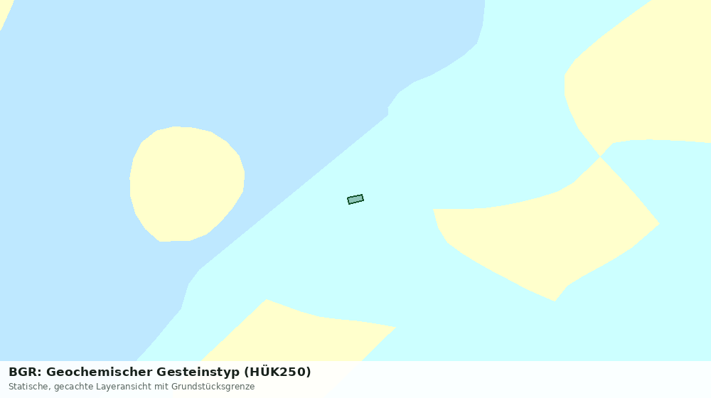 Statische Kartenansicht: BGR: Geochemischer Gesteinstyp (HÜK250)
