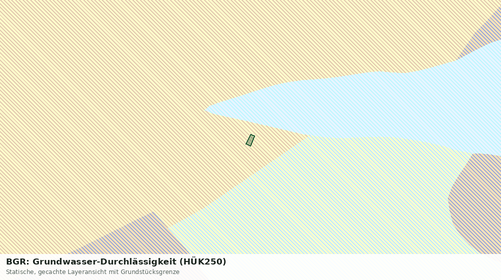 Statische Kartenansicht: BGR: Grundwasser-Durchlässigkeit (HÜK250)