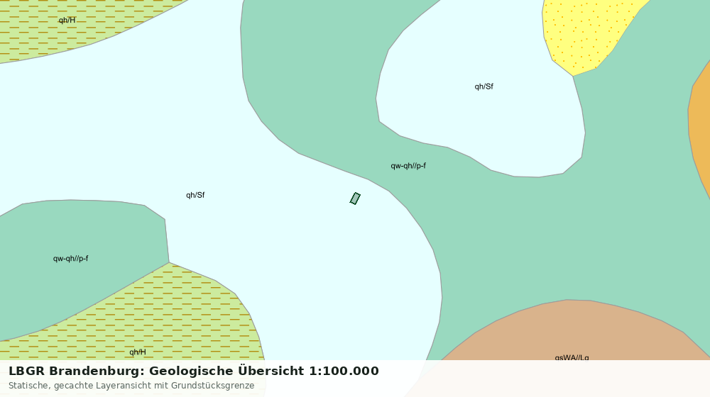 Statische Kartenansicht: LBGR Brandenburg: Geologische Übersicht 1:100.000