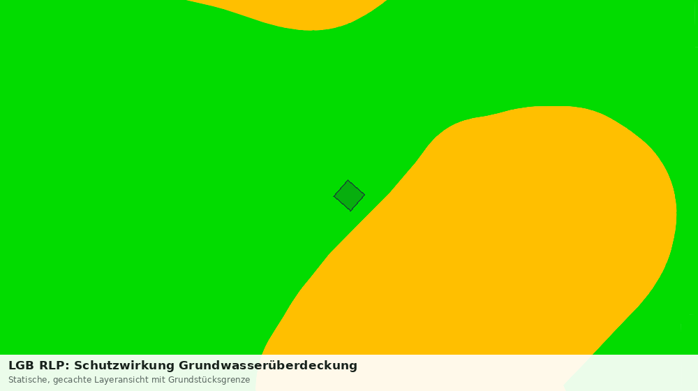 Statische Kartenansicht: LGB RLP: Schutzwirkung Grundwasserüberdeckung