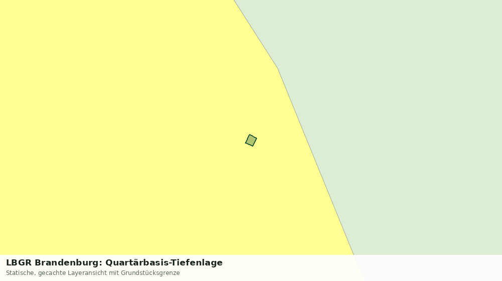 Statische Kartenansicht: LBGR Brandenburg: Quartärbasis-Tiefenlage