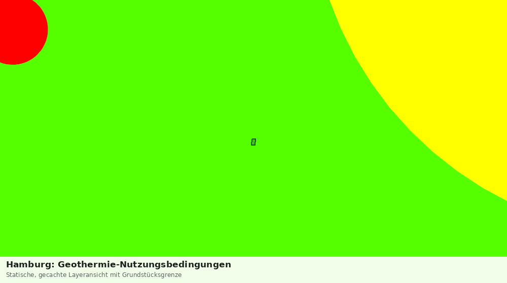 Statische Kartenansicht: Hamburg: Geothermie-Nutzungsbedingungen