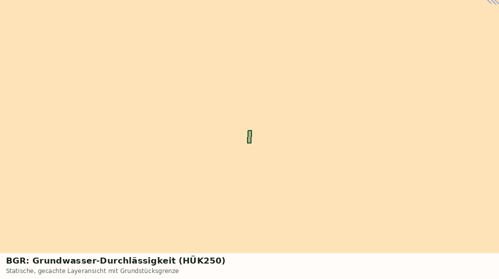 Statische Kartenansicht: BGR: Grundwasser-Durchlässigkeit (HÜK250)