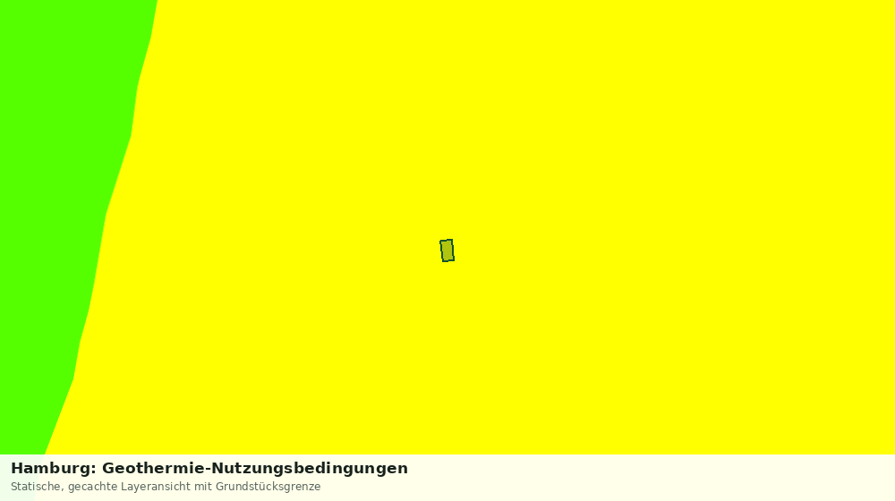 Statische Kartenansicht: Hamburg: Geothermie-Nutzungsbedingungen