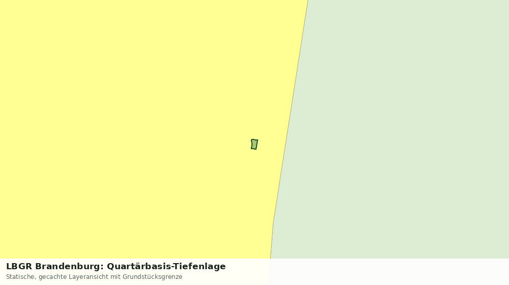 Statische Kartenansicht: LBGR Brandenburg: Quartärbasis-Tiefenlage