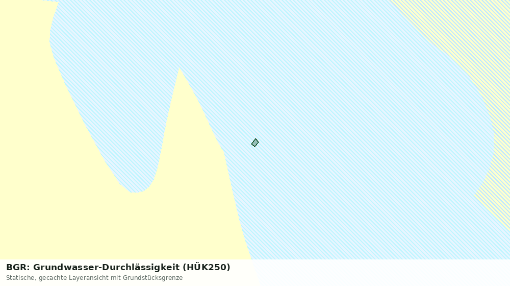 Statische Kartenansicht: BGR: Grundwasser-Durchlässigkeit (HÜK250)
