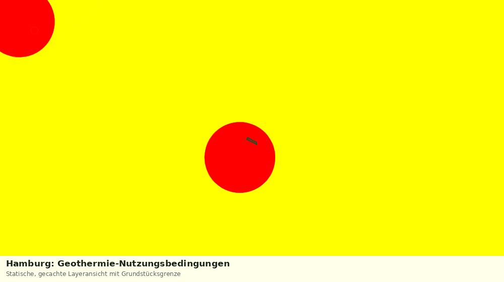 Statische Kartenansicht: Hamburg: Geothermie-Nutzungsbedingungen