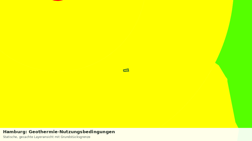 Statische Kartenansicht: Hamburg: Geothermie-Nutzungsbedingungen