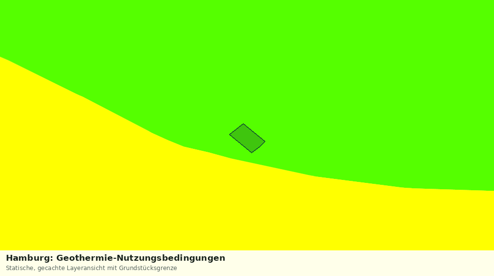 Statische Kartenansicht: Hamburg: Geothermie-Nutzungsbedingungen