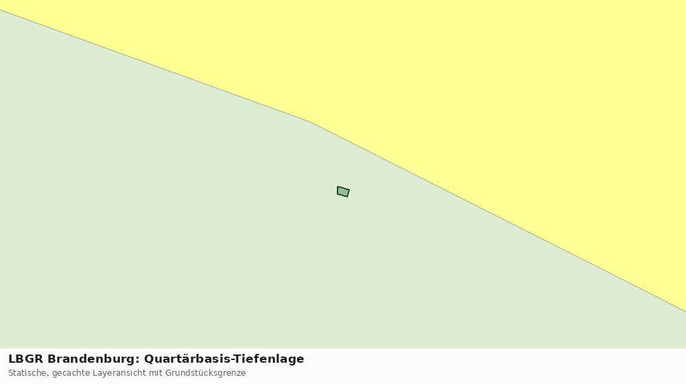 Statische Kartenansicht: LBGR Brandenburg: Quartärbasis-Tiefenlage