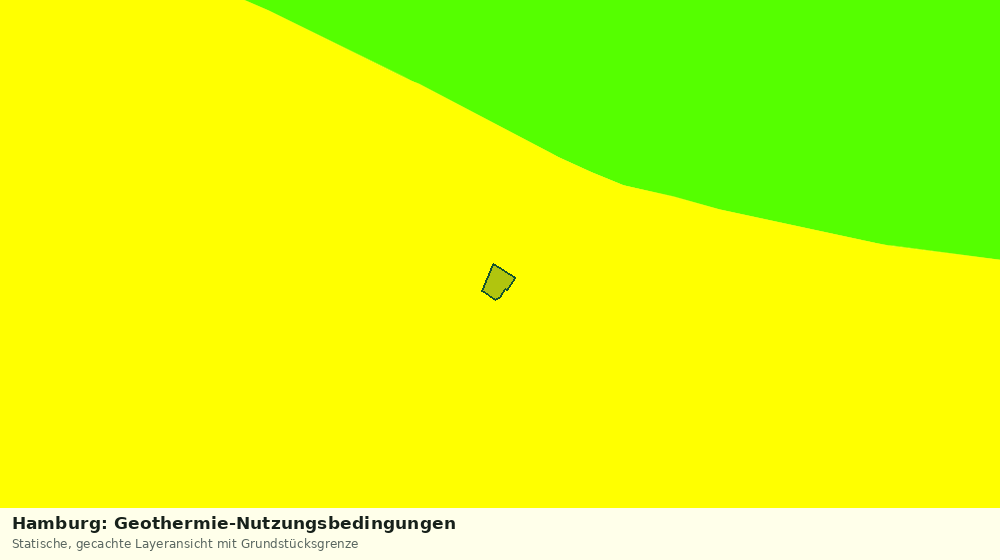 Statische Kartenansicht: Hamburg: Geothermie-Nutzungsbedingungen