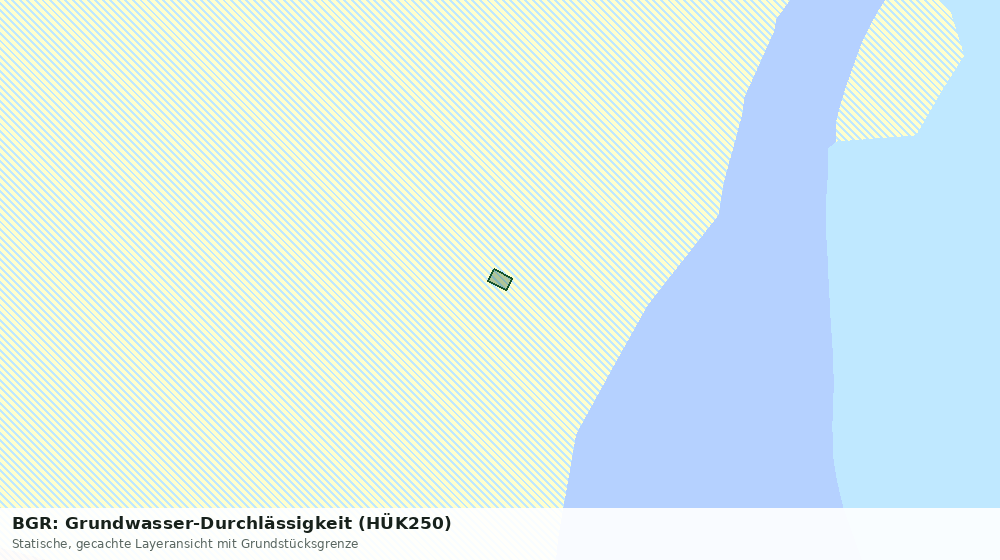 Statische Kartenansicht: BGR: Grundwasser-Durchlässigkeit (HÜK250)