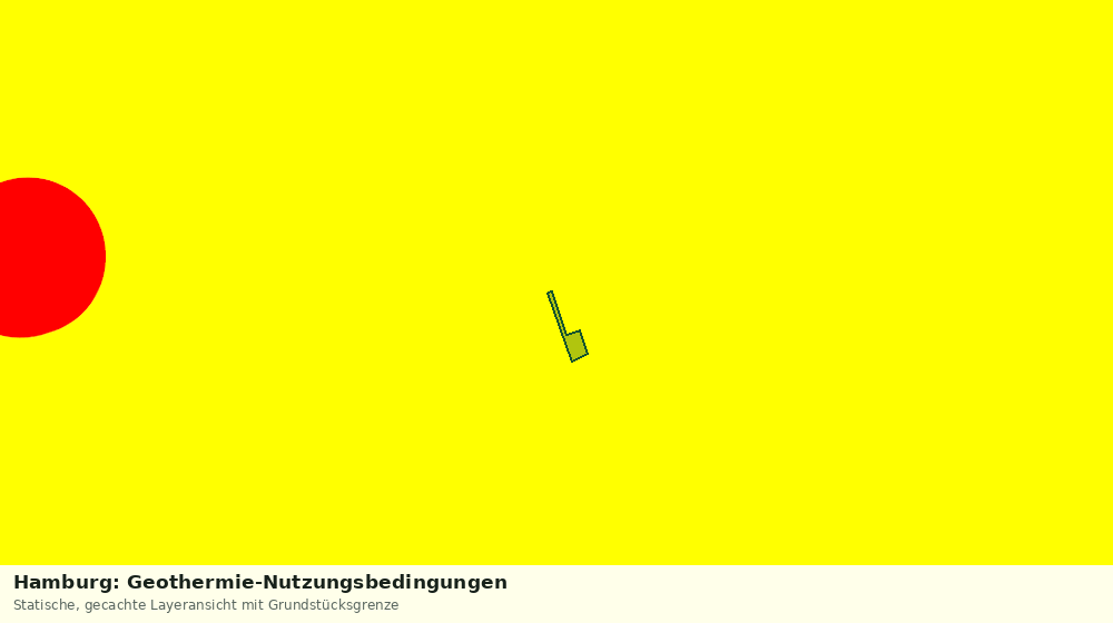 Statische Kartenansicht: Hamburg: Geothermie-Nutzungsbedingungen