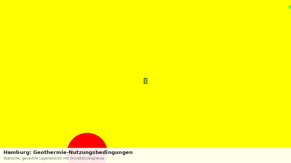 Statische Kartenansicht: Hamburg: Geothermie-Nutzungsbedingungen