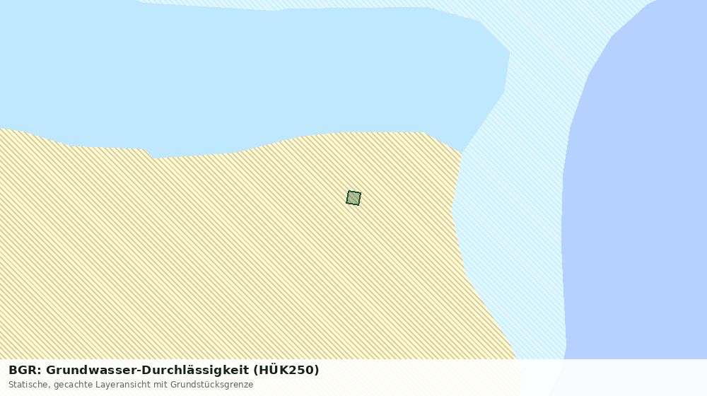 Statische Kartenansicht: BGR: Grundwasser-Durchlässigkeit (HÜK250)