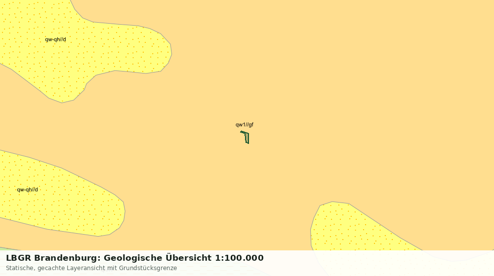 Statische Kartenansicht: LBGR Brandenburg: Geologische Übersicht 1:100.000