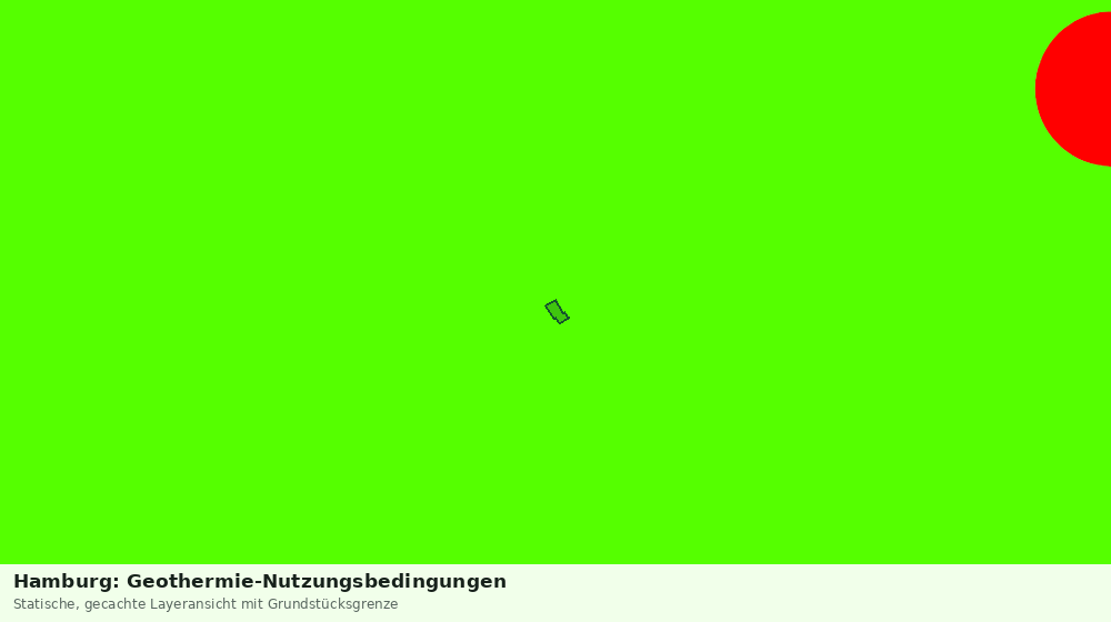 Statische Kartenansicht: Hamburg: Geothermie-Nutzungsbedingungen