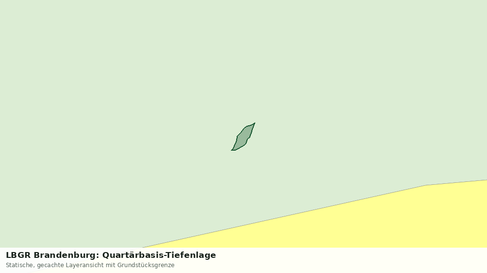 Statische Kartenansicht: LBGR Brandenburg: Quartärbasis-Tiefenlage