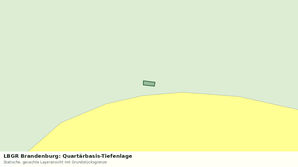 Statische Kartenansicht: LBGR Brandenburg: Quartärbasis-Tiefenlage